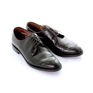 Allen Edmonds Delray Black Leather Split Toe Lace Up Derby Dress Shoes Mens 10E